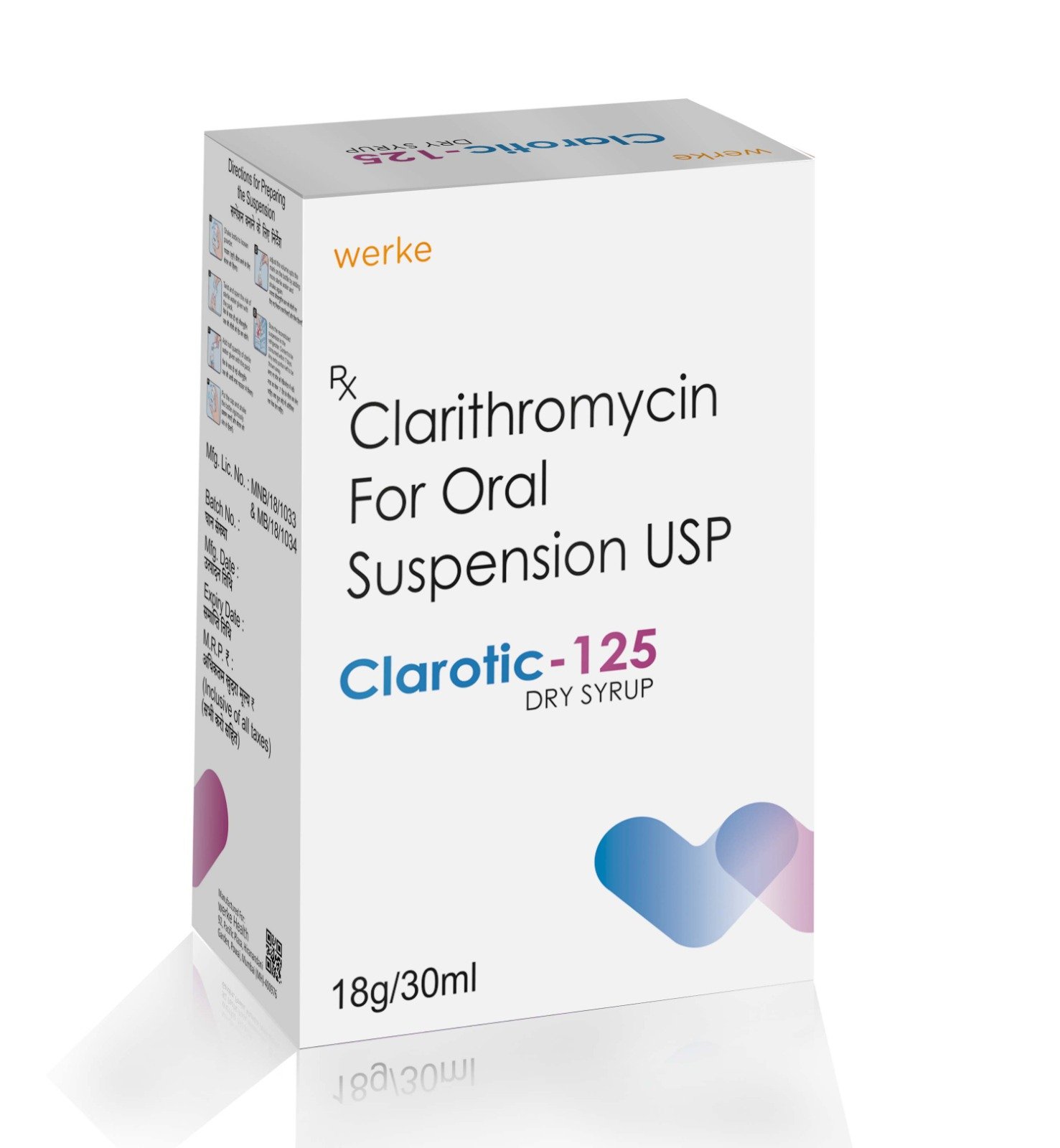 Clarithromycin Oral suspension USP 30 ML