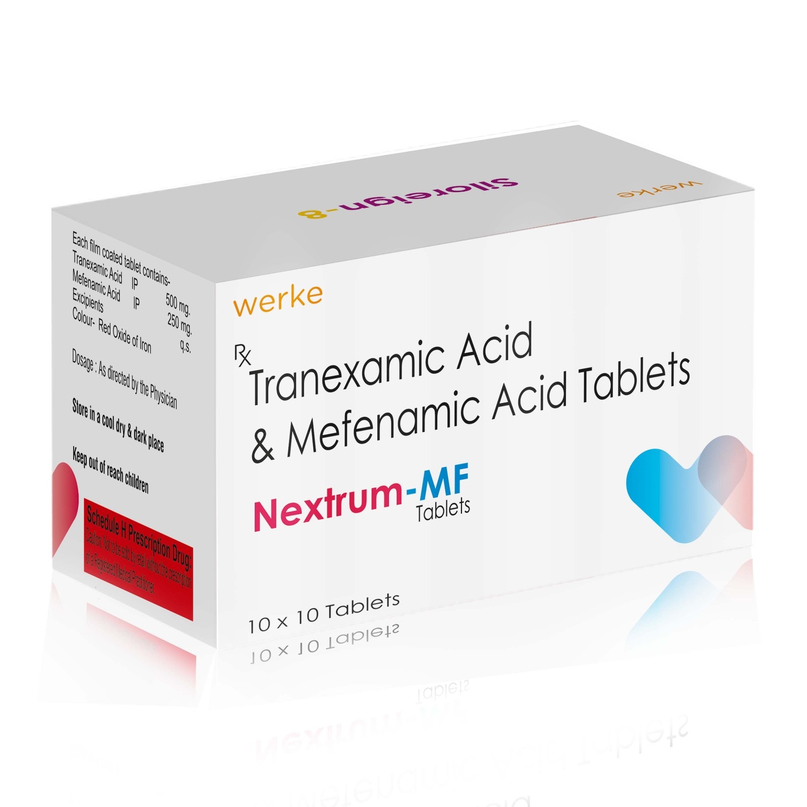 Tranexamic Acid & Mefenamic Acid Tablets - NEXTRUM MF Tablets - Werke Health Care
