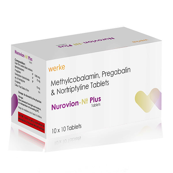 Methylcobalamin, Pregabalin & Nortriptyline Tablets - NUROVION NT PLUS Tablets - Werke Health