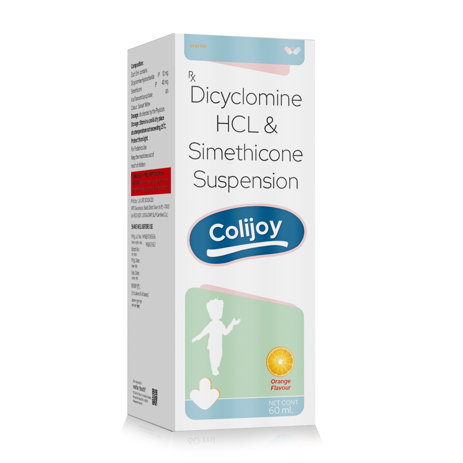 Dicyclomine HCL & Simethicone Suspension - COLIJOY Suspension - Werke Health