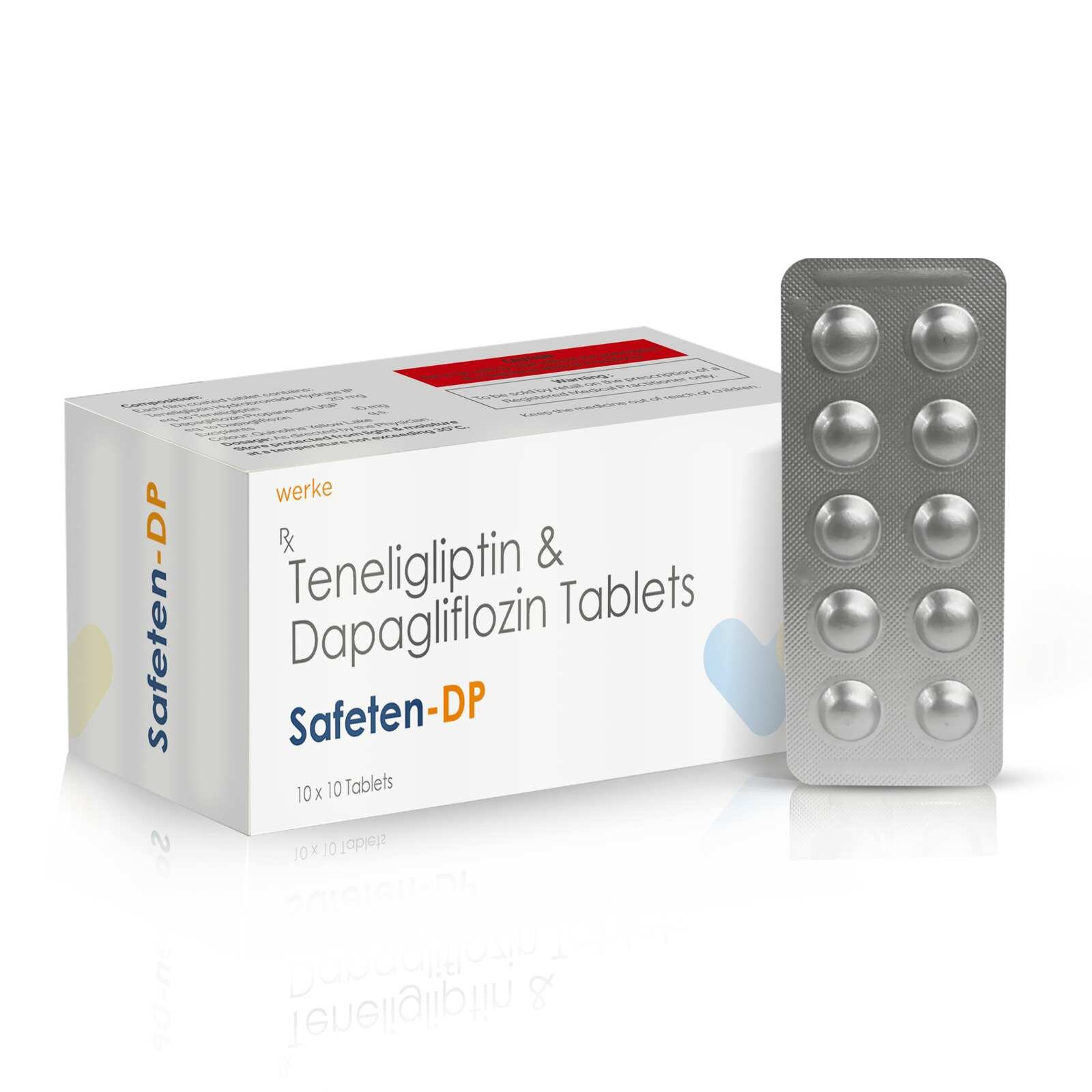 Safeten DP - Teneligliptin 20 mg and Dapagliflozin 10 mg by Werke Health Keeps Blood Sugar Levels Under Control.
