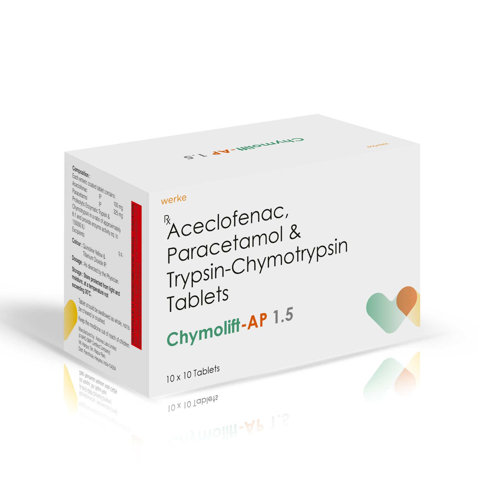 Aceclofenac Paracetamol & Trypsin Chymotrypsin Tablets