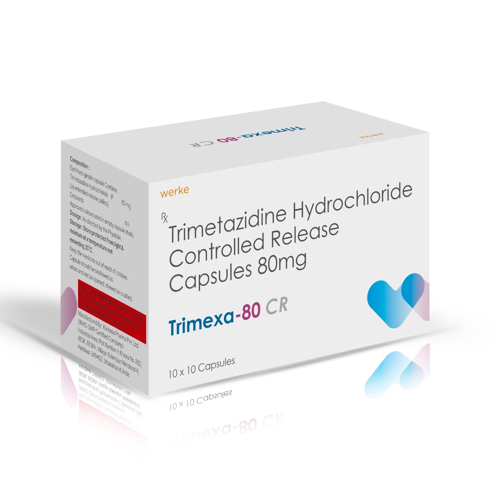 Trimetazidine Hydrochloride Controlled Release Capsules 80 Mg