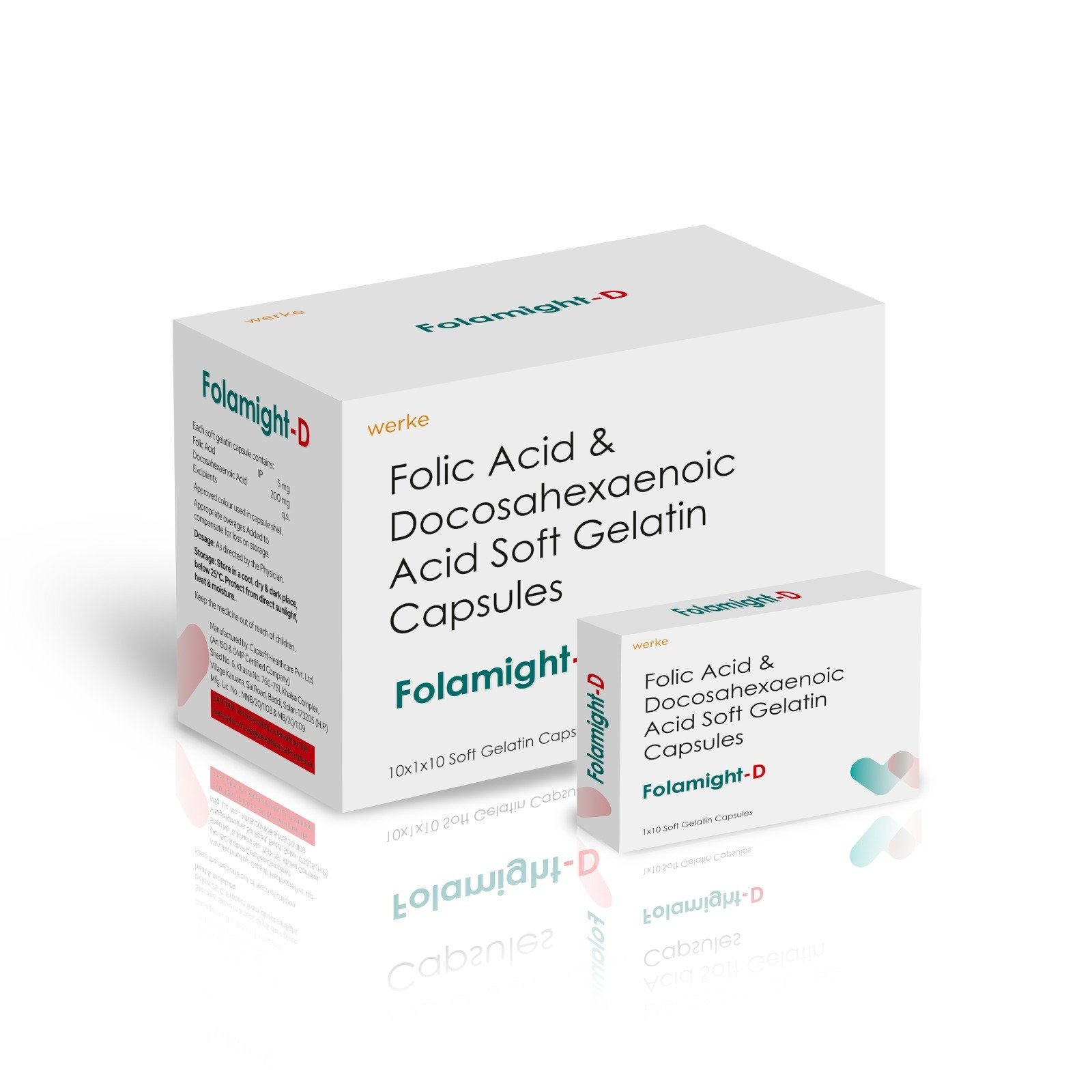 Folic Acid & Docosahexaenoic Acid Soft Gelatin Capsules - Werke Health