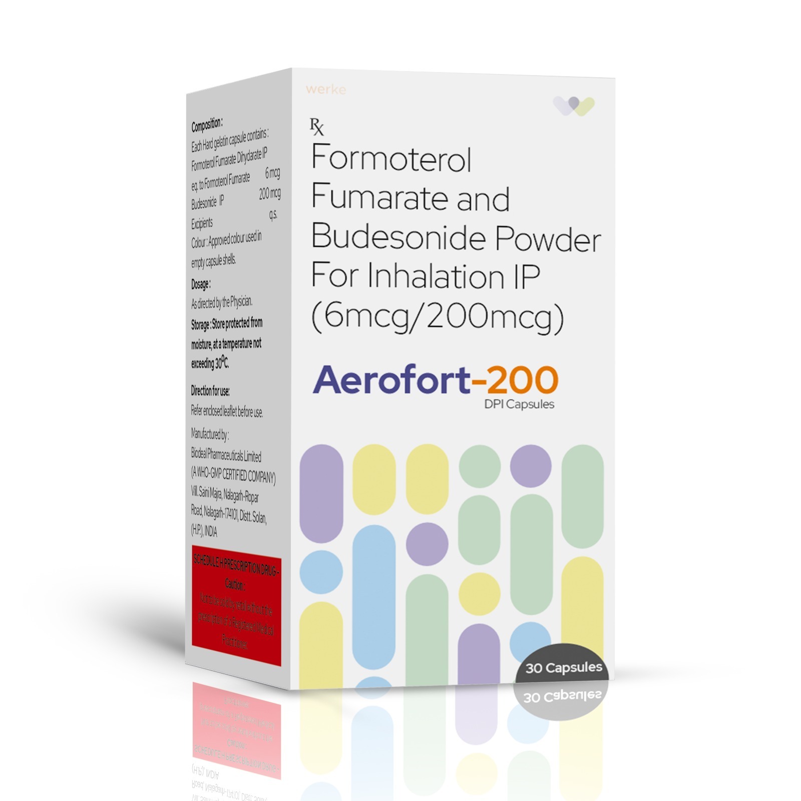 Formoterol Fumarate & Budesonide Powder For Inhalation - AEROFORT 200 Inhalation - Werke Health Care