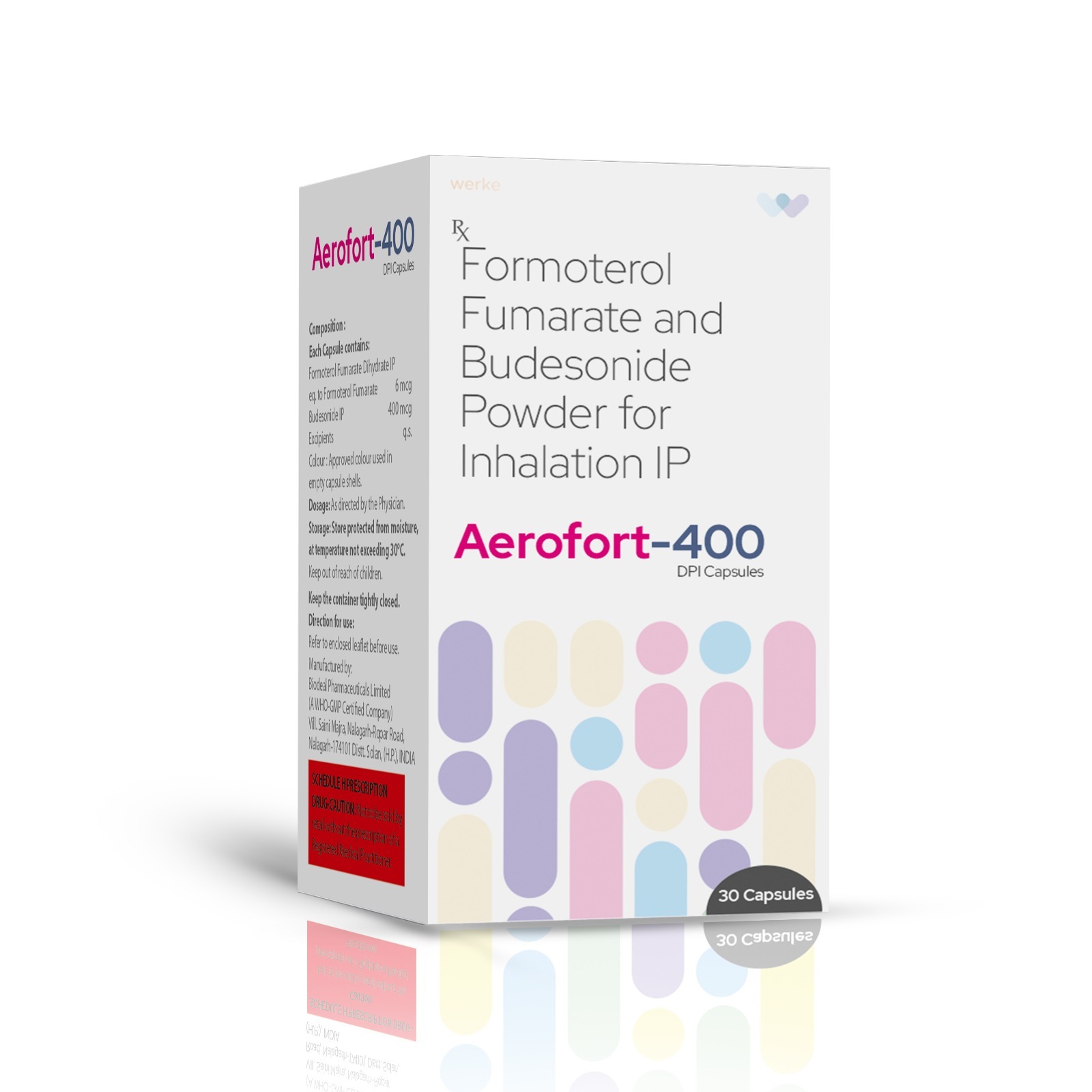 Formoterol Fumarate & Budesonide Powder For Inhalation IP - AEROFORT 400 Inhalation - Werke Health Care